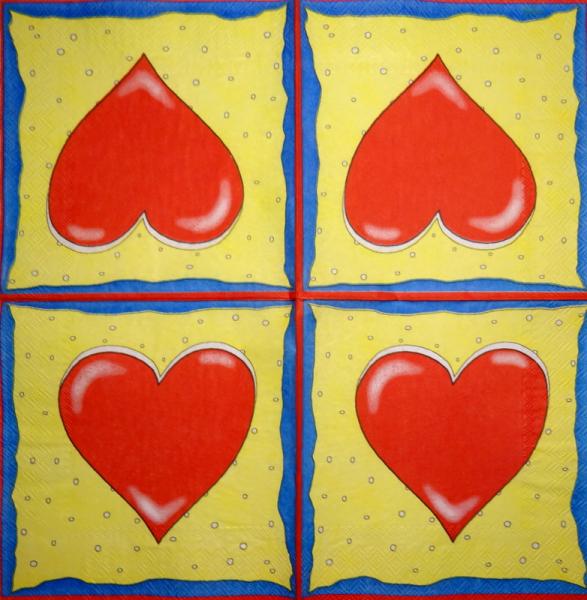 025 Heart / Hearts - 3-ply - Herlitz